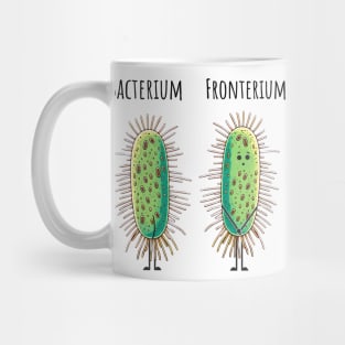 Bacterium and Fronterium silly paramecium bacteria pun meme Mug